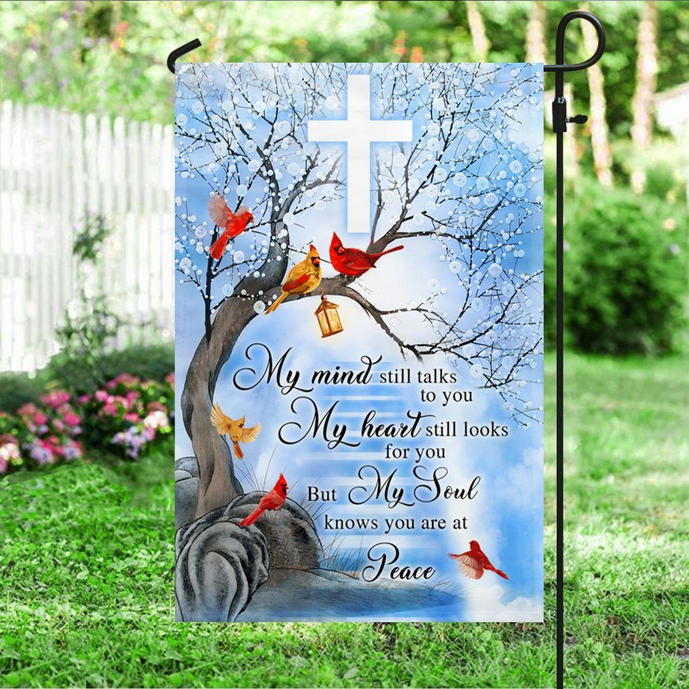 Cardinal Memorial Flag My Mind Still Talks To You My Heart Still Looks For You DDH3252F - Image 4