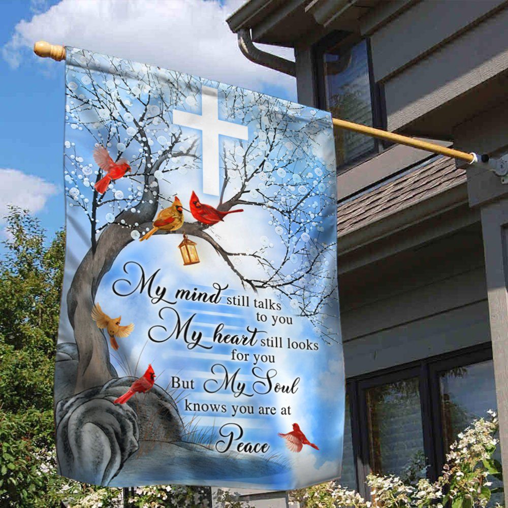Cardinal Memorial Flag My Mind Still Talks To You My Heart Still Looks For You DDH3252F - Image 2