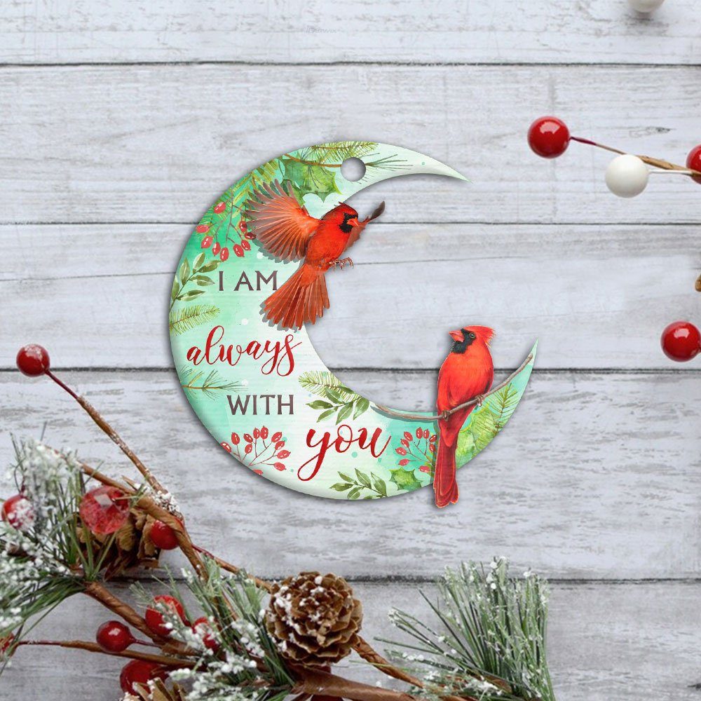 Cardinal Ornament I Am Always With You ANL219O