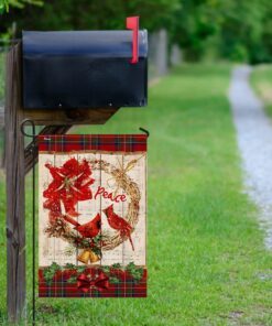 cardinal peace christmas flag 4937