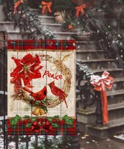 cardinal peace christmas flag 8873