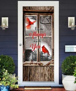 cardinals. i am always with you door cover 2490