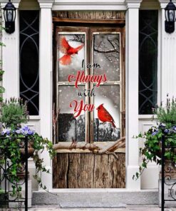 cardinals. i am always with you door cover 5131
