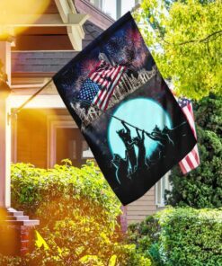cat celebrate freedom flag 5034