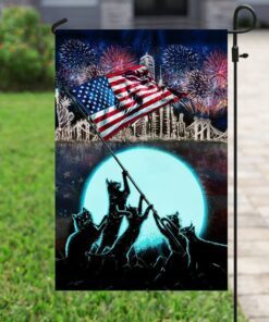cat celebrate freedom flag ntb40f 3904