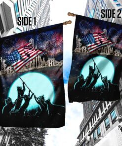 cat celebrate freedom flag ntb40f 8796