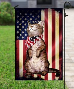 Cat American Flag