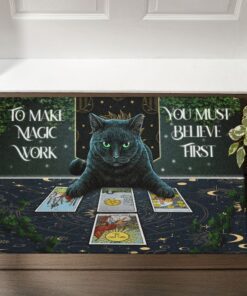 Cat Doormat Tarot To Make Magic Work You Must Believe First BNT404DM