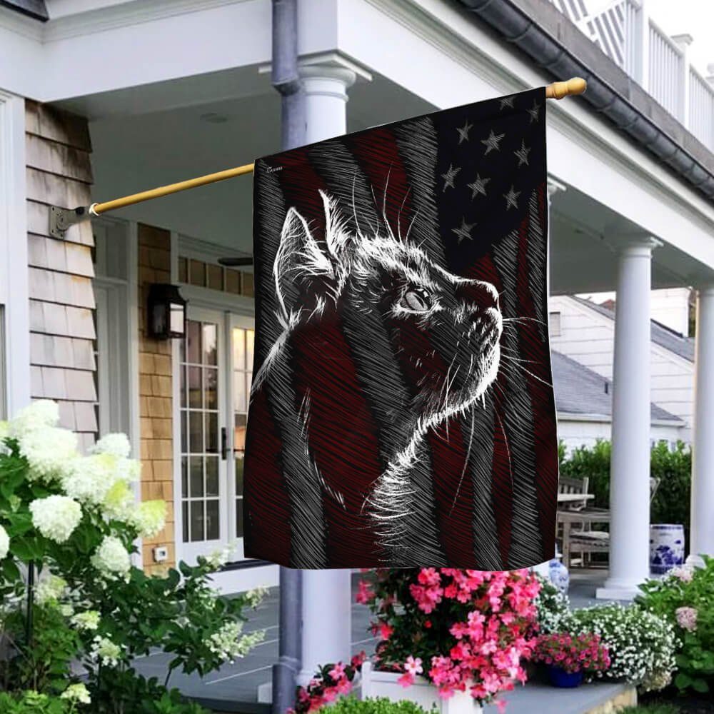 Cat Flag America Feather Flag NTB150F