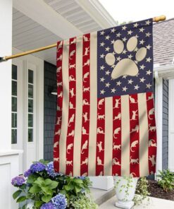 Cat Lover American Flag TRL1172F