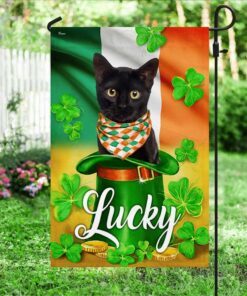 cat lucky irish shamrock flag dbd3221f 3115
