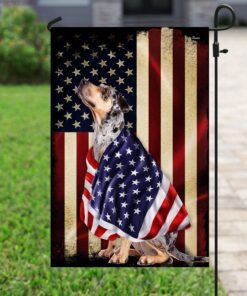 catahoula leopard dog american patriot flag 1221