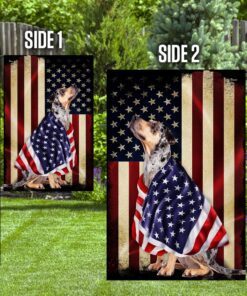 catahoula leopard dog american patriot flag 2841
