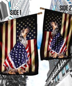 catahoula leopard dog american patriot flag 8014
