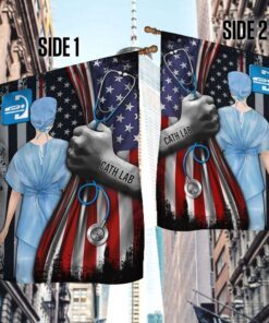 cath lab american flag lha1805f 1458