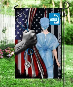 cath lab american flag lha1805f 4013