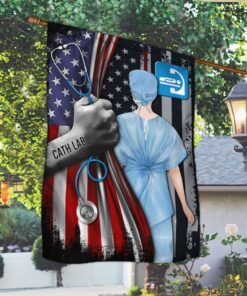 Cath Lab American Flag LHA1805F