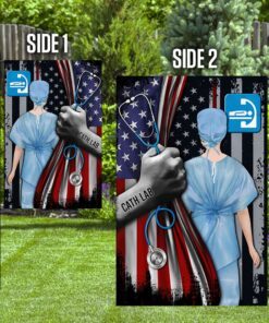 cath lab american flag lha1805f 8924