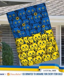 Cats Sunflower Ukraine Flag Stand With Ukraine DBD3448F