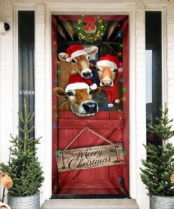 Cattle Christmas Door Cover THB3427D