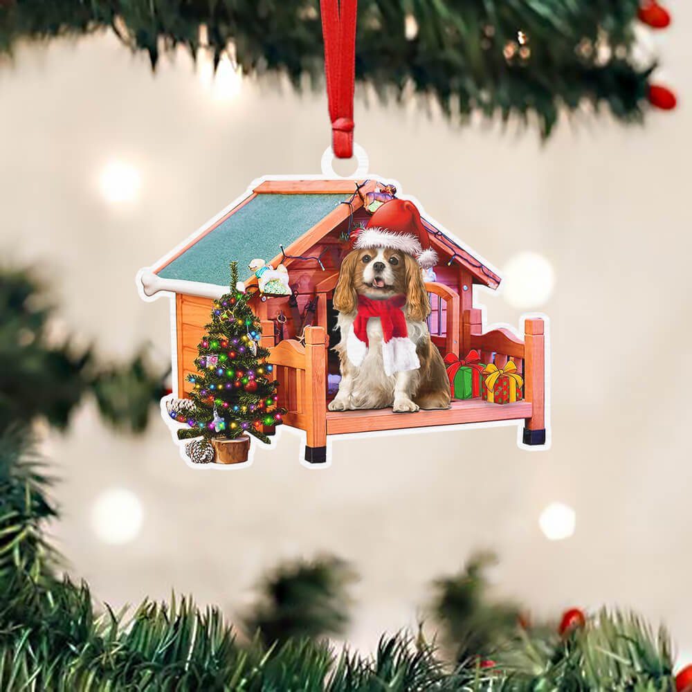 Cavalier King Charles Spaniel Dog Custom - Shaped Ornament House NTB285Ov2
