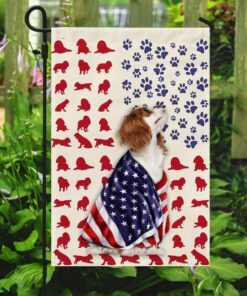 cavalier king charles spaniel dog flag 5143