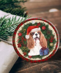 cavalier king charles spaniel ornament dog lover christmas ornament qtr321ov12 2620