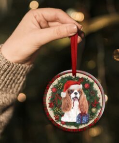 cavalier king charles spaniel ornament dog lover christmas ornament qtr321ov12 3135