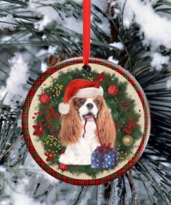 cavalier king charles spaniel ornament dog lover christmas ornament qtr321ov12 5833