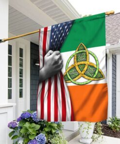 Celtic Trinity Irish American Flag TPT682F