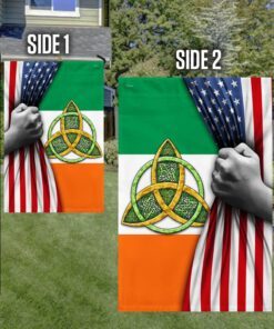 celtic trinity irish american flag tpt682f 8105