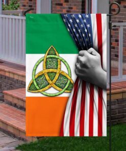 celtic trinity irish american flag tpt682f 8238
