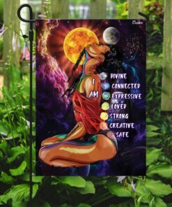 chakra black woman yoga flag 1982