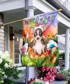chihuahua. happy easter flag 4297