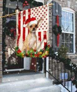 Chihuahua Christmas Flag