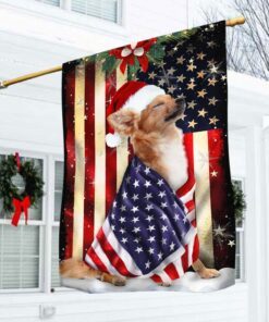 Chihuahua Flag Merry Christmas ANL285Fv8