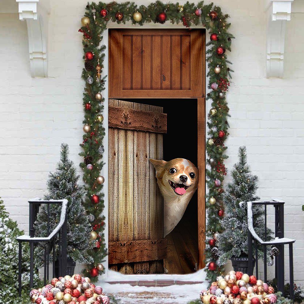 Chihuahua Vintage Door Cover - Image 2