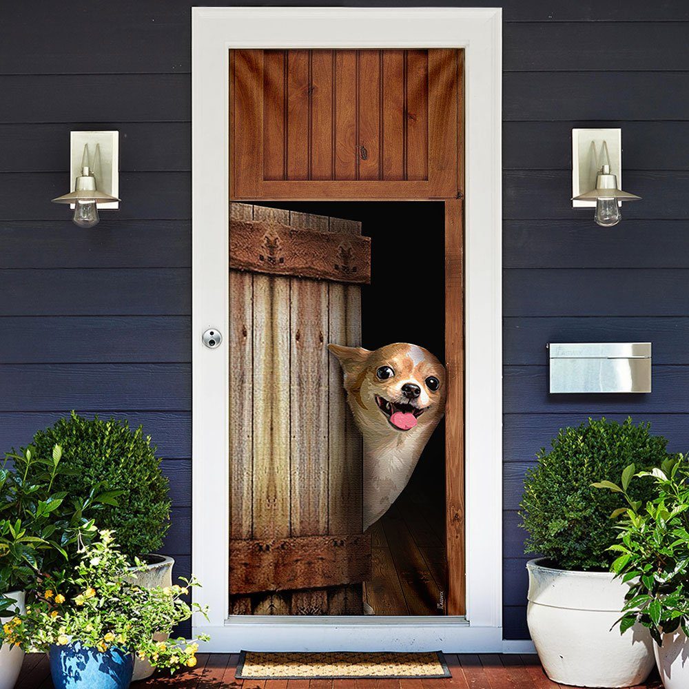 Chihuahua Vintage Door Cover - Image 3