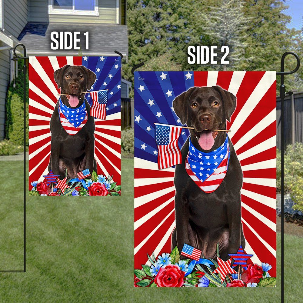 Chocolate Labrador Retriever Dog Flag 4th Of July Independence Day TQN205Fv1 - Image 6