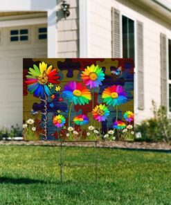 choose kind autism yard sign 1854