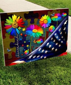 choose kind autism yard sign 3230