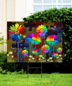 choose kind autism yard sign 3454