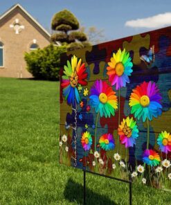 choose kind autism yard sign 3771