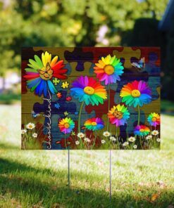 choose kind autism yard sign 5824