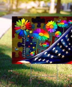 choose kind autism yard sign 8814
