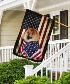 Chow Chow American Patriot Flag