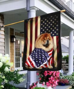 chow chow american patriot flag 3112