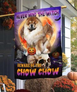 Chow Chow Halloween Flag Beware Of The Chow Chow DBD2796Fv15
