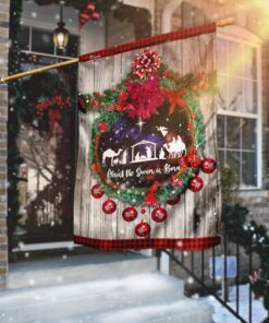 Christ The Savior Is Born Flag