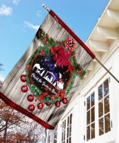 christ the savior is born flag 8363